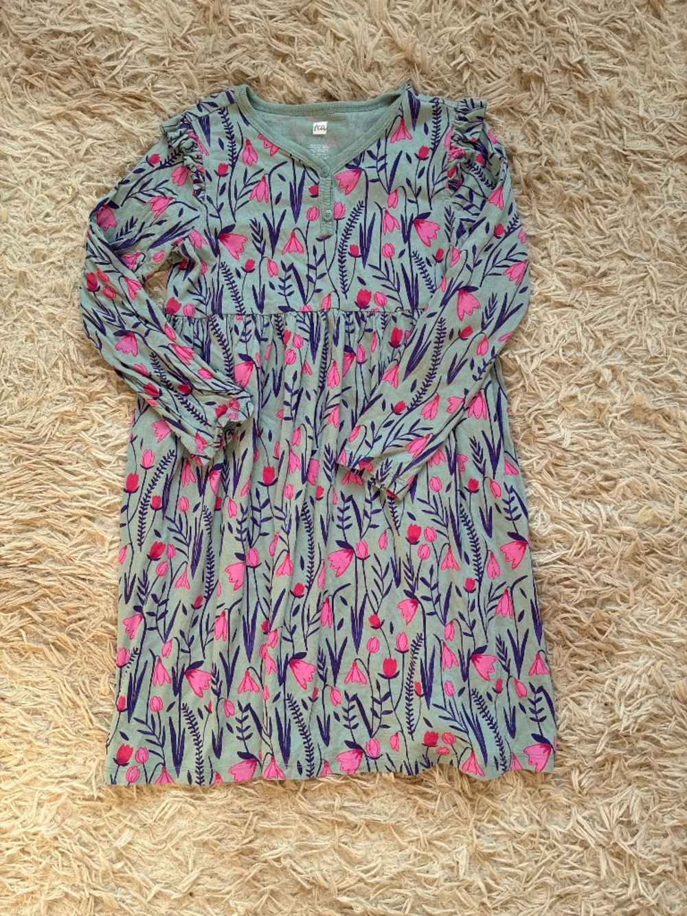 Tea Collection Dress Flowers Size 7